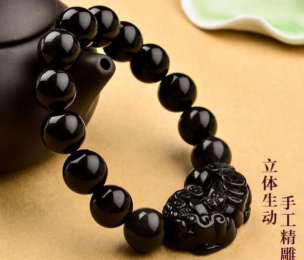 chinese black stone bead dragon pi xiu coin bangle feng shui bracelet, Golden;silver
chinese black stone bead dragon pi xiu coin bangle feng shui bracelet, Golden;silver
