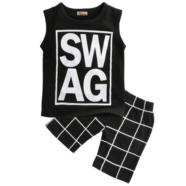 2pcs toddler infant newborn kids baby boy sleeveless clothes casual t shirt pants outfits set, White
2pcs toddler infant newborn kids baby boy sleeveless clothes casual t shirt pants outfits set, White