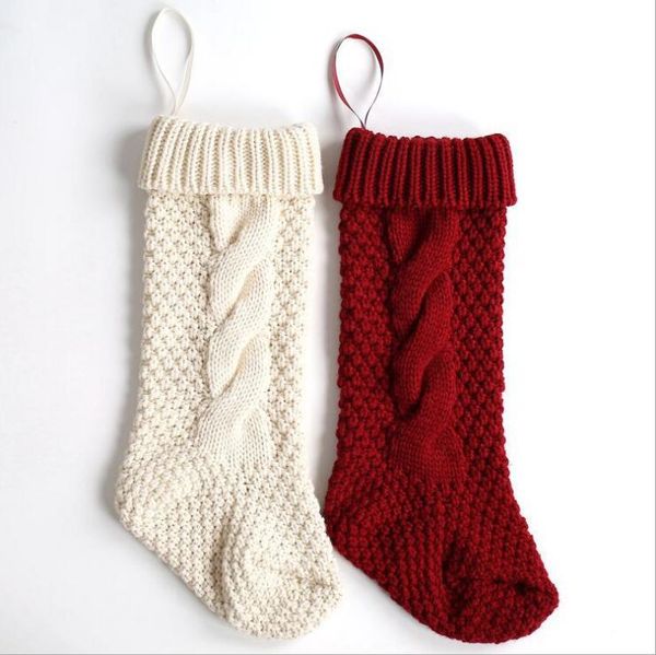 woolen yarn knit stockings sack gift filler festival christmas xmas decoration sock candy bag christmas socks 46cm 37cm, Pink;yellow
woolen yarn knit stockings sack gift filler festival christmas xmas decoration sock candy bag christmas socks 46cm 37cm, Pink;yellow