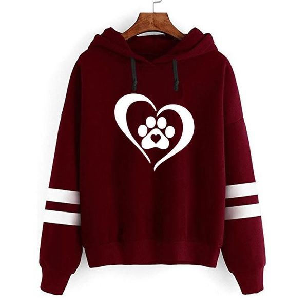 2018 fashion dog cat paw heart women hoodies sweatshirts women cute harajuku funny pullover hooded female jumper tracksuits, Black
2018 fashion dog cat paw heart women hoodies sweatshirts women cute harajuku funny pullover hooded female jumper tracksuits, Black
