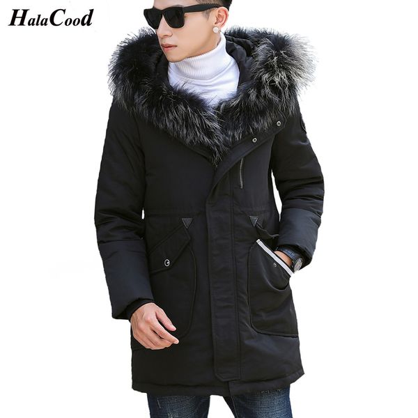 halacood men's and women's leisure white duck down jacket 2018 winter thick hood detached warm waterproof big raccoon fur collar, Black
halacood men's and women's leisure white duck down jacket 2018 winter thick hood detached warm waterproof big raccoon fur collar, Black