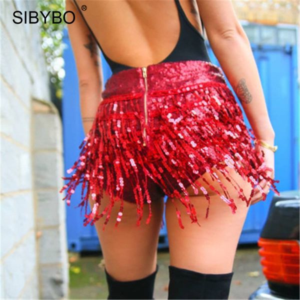 sibybo 2018 sequined tassel shorts women summer elastic high waist dancing short feminino zipper skinny clubwear mini short, White;black
sibybo 2018 sequined tassel shorts women summer elastic high waist dancing short feminino zipper skinny clubwear mini short, White;black