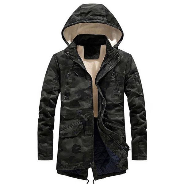 autumn and winter new men's jacket casual camouflage warm jacket long hooded large size men's coat, Black;brown
autumn and winter new men's jacket casual camouflage warm jacket long hooded large size men's coat, Black;brown