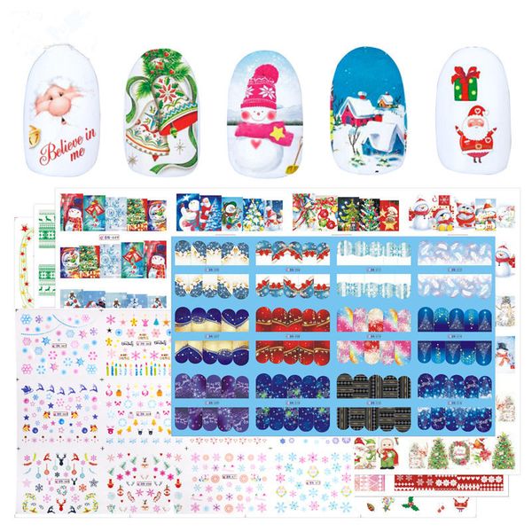follome 1 piece 16*25.5 cm nail stickers christmas snowflake santa claus snowman pattern nail art transfer decals 12 designs, Black
follome 1 piece 16*25.5 cm nail stickers christmas snowflake santa claus snowman pattern nail art transfer decals 12 designs, Black