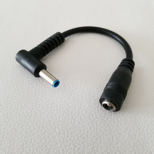 dc 90 degree elbow adapter 4.5 x 3.0mm male to dc5.58 x 2.1mm female for asus notebook conversion cable
dc 90 degree elbow adapter 4.5 x 3.0mm male to dc5.58 x 2.1mm female for asus notebook conversion cable