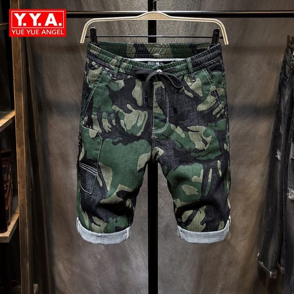 summer camouflage denim shorts for men straight leg loose fit breeches stretch cargo short pants knee length zipper jeans, Blue
summer camouflage denim shorts for men straight leg loose fit breeches stretch cargo short pants knee length zipper jeans, Blue