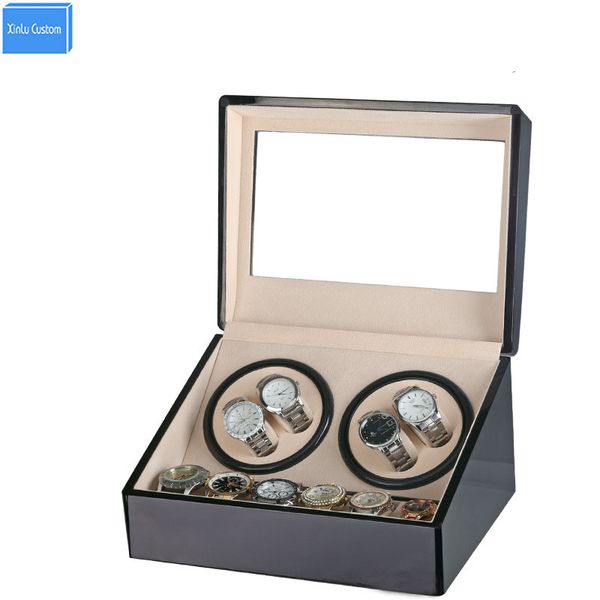global plug use black wood surface watch winder box inner velvet automatic rotation 4+6 watch winder storage case display box
global plug use black wood surface watch winder box inner velvet automatic rotation 4+6 watch winder storage case display box