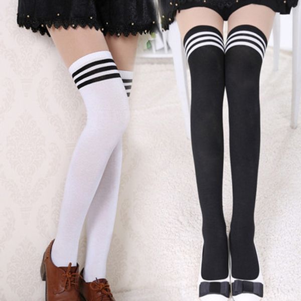 wholesale-women fashion black stripe stay up thigh high knee stocking tights pantyhose t3, Black;white
wholesale-women fashion black stripe stay up thigh high knee stocking tights pantyhose t3, Black;white