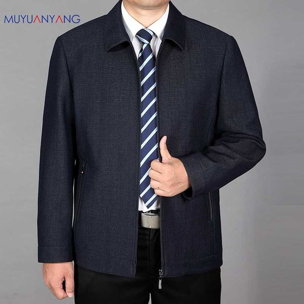 mu yuan yang 2018 autumn and winter men jacket male smart casual solid jacket slim fit turn-down collar men coat 50% off, Black;brown 
mu yuan yang 2018 autumn and winter men jacket male smart casual solid jacket slim fit turn-down collar men coat 50% off, Black;brown