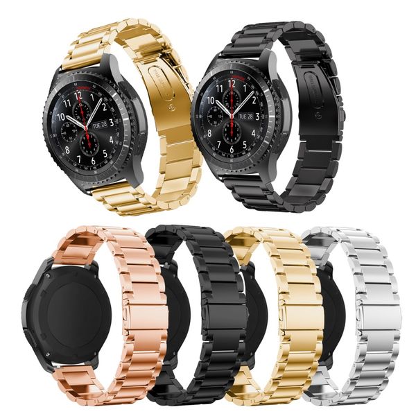 for samsung gear s2 classic s3 frontier smart watch bands 20mm 22mm watch band stainless steel metal sports straps, Black;brown
for samsung gear s2 classic s3 frontier smart watch bands 20mm 22mm watch band stainless steel metal sports straps, Black;brown