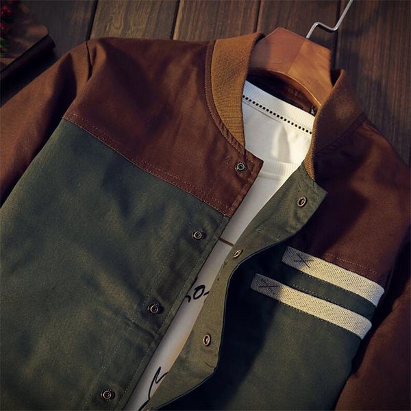 m-5xl the new trend of men's jackets spring and autumn slim handsome casual jacket big yards baseball uniform color, Black;brown
m-5xl the new trend of men's jackets spring and autumn slim handsome casual jacket big yards baseball uniform color, Black;brown