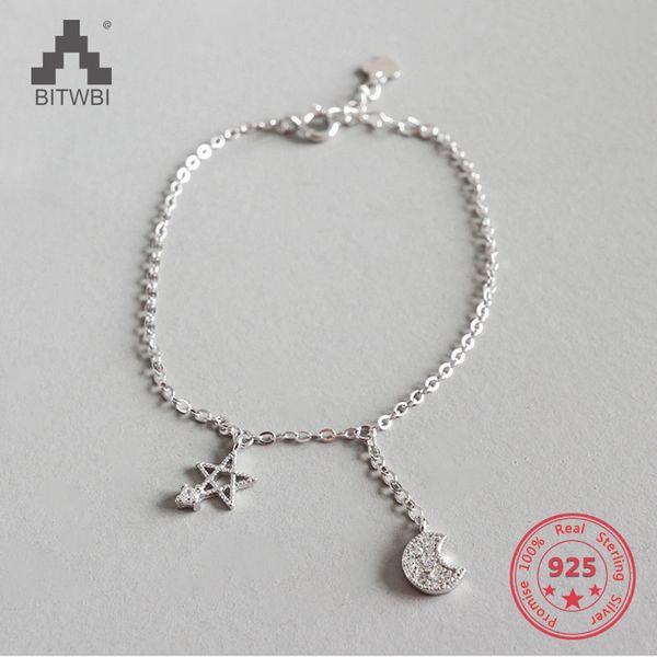 authentic 925 sterling silver jewelry shiny moon and star zircon charm bracelets for women ngift fashion of shipping, Golden;silver
authentic 925 sterling silver jewelry shiny moon and star zircon charm bracelets for women ngift fashion of shipping, Golden;silver