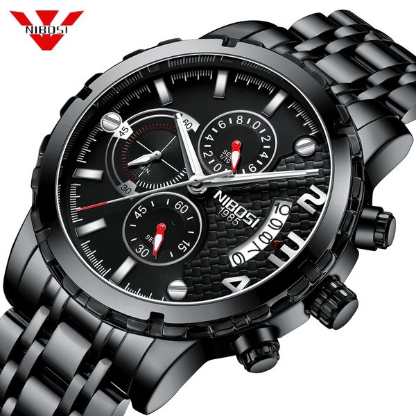 nibosi 2018 quartz watch men waterproof stainless steel timing luminous calendar mens watches relogio masculino, Slivery;brown
nibosi 2018 quartz watch men waterproof stainless steel timing luminous calendar mens watches relogio masculino, Slivery;brown