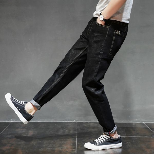 men causal long full trousers male vintage loose solid harem pants men slim straight mid waist lightweight jeans aa51305, Blue
men causal long full trousers male vintage loose solid harem pants men slim straight mid waist lightweight jeans aa51305, Blue