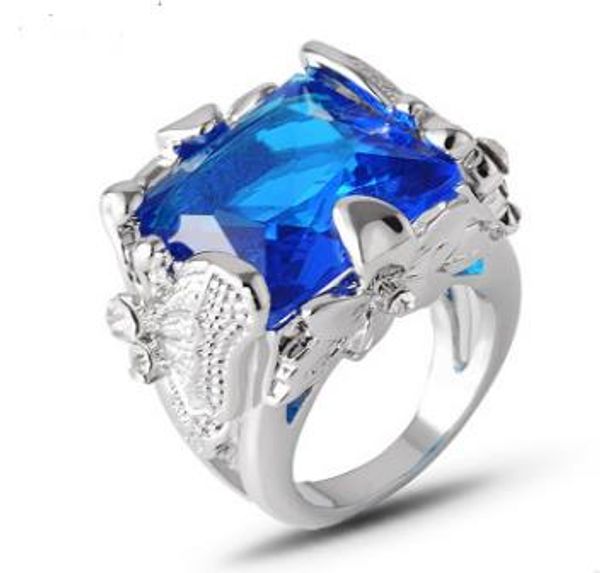 fine-selling explosions shining crystal-encrusted pierced butterfly diamond ring, Silver
fine-selling explosions shining crystal-encrusted pierced butterfly diamond ring, Silver