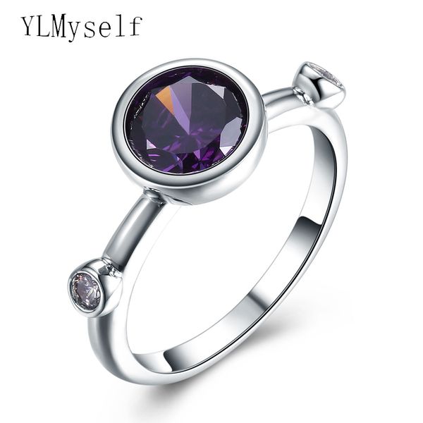 round purple zircon crystal ring excellent quality looks expensive elegant jewelry cute finger rings, Golden;silver
round purple zircon crystal ring excellent quality looks expensive elegant jewelry cute finger rings, Golden;silver