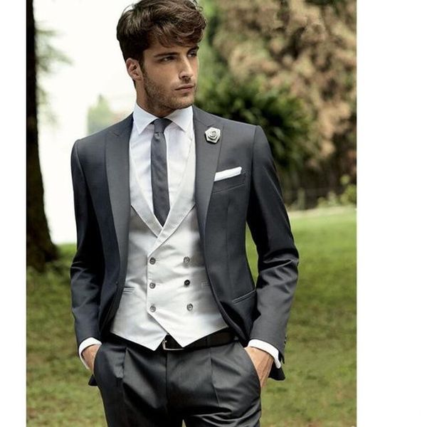 new style grey slim fit 3 piece suit men wedding tuxedos excellent groom tuxedos men business dinner prom blazer(jacket+pants+tie+vest) 879, Black;gray
new style grey slim fit 3 piece suit men wedding tuxedos excellent groom tuxedos men business dinner prom blazer(jacket+pants+tie+vest) 879, Black;gray