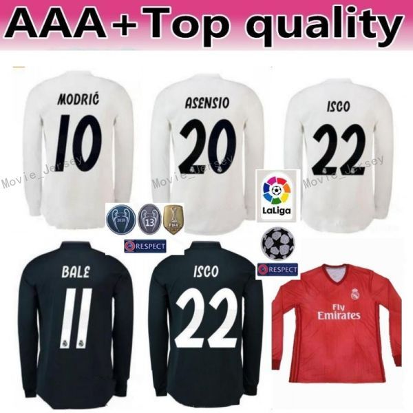 FC White Real Madrid Long Sleeve Soccer Jerseys Set ASENSIO RAMOS MODRIC ISCO BENZEMA KROOS MARCELO Football Shirt Kits Uniform
FC White Real Madrid Long Sleeve Soccer Jerseys Set ASENSIO RAMOS MODRIC ISCO BENZEMA KROOS MARCELO Football Shirt Kits Uniform