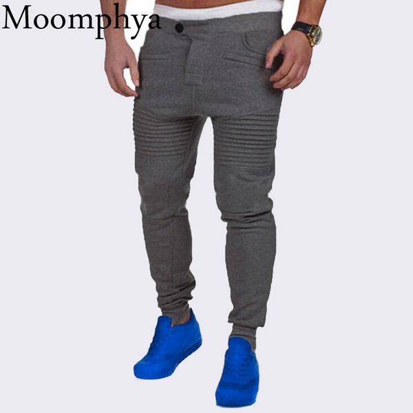 2018 new arrived men joggers pants stretchy slim men pleated sweatpants skinny pants tracksuit bottoms trousers, Black
2018 new arrived men joggers pants stretchy slim men pleated sweatpants skinny pants tracksuit bottoms trousers, Black