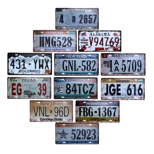 american license plate usa decorative signs plaque vintage metal coffee bar decoration home decor 15x30 cm
american license plate usa decorative signs plaque vintage metal coffee bar decoration home decor 15x30 cm