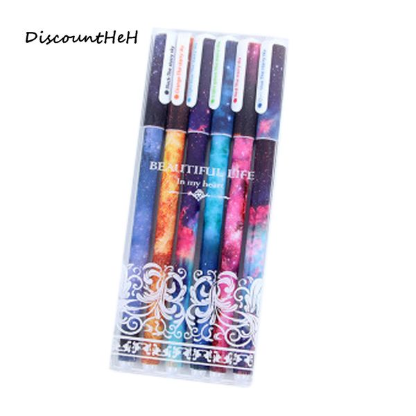 6 pcs/set cute pens ballpoint pens black color gel pen set cartoon kiy office accessories school supplies long 15cm, Blue;orange
6 pcs/set cute pens ballpoint pens black color gel pen set cartoon kiy office accessories school supplies long 15cm, Blue;orange