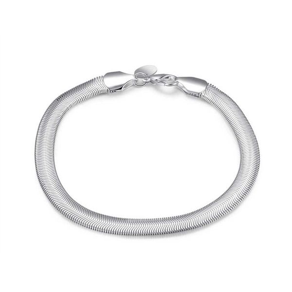 flat soft bone bracelet - male sterling silver plated bracelet ; brand new men and women 925 silver bracelet spb164, Black
flat soft bone bracelet - male sterling silver plated bracelet ; brand new men and women 925 silver bracelet spb164, Black