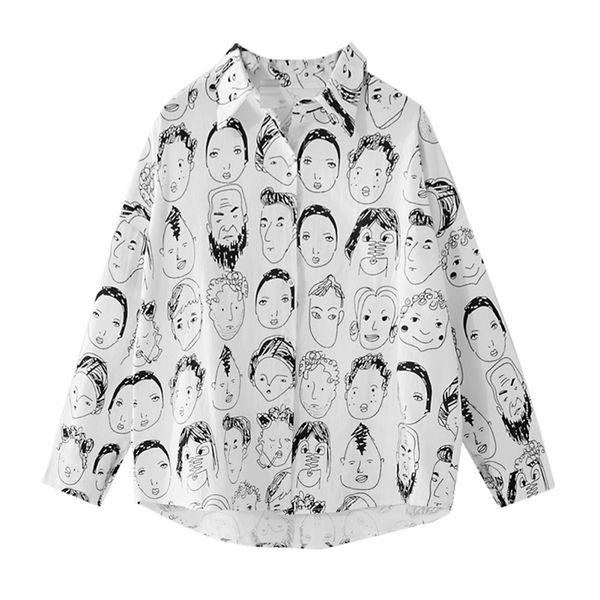 2018 harajuku style printed character shirts cotton linen casual summer women's batwing sleeve casual loose streetwear, White
2018 harajuku style printed character shirts cotton linen casual summer women's batwing sleeve casual loose streetwear, White
