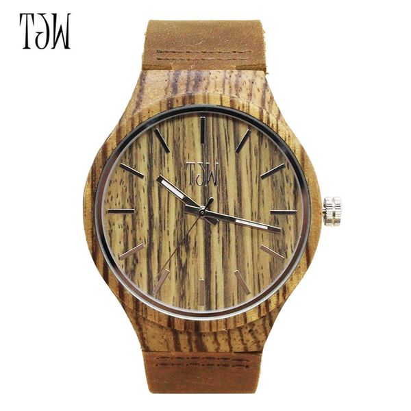 tjw casual fashion hand-made quartz wooden watches for men wood grain genuine leather wristband clasp wristwatch christmas gifts, Slivery;brown
tjw casual fashion hand-made quartz wooden watches for men wood grain genuine leather wristband clasp wristwatch christmas gifts, Slivery;brown