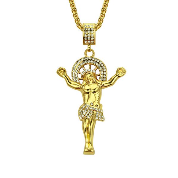 new hip hop style jesus christ pendant necklace crystal statement religion hip-hop chain jewelry ing, Silver
new hip hop style jesus christ pendant necklace crystal statement religion hip-hop chain jewelry ing, Silver