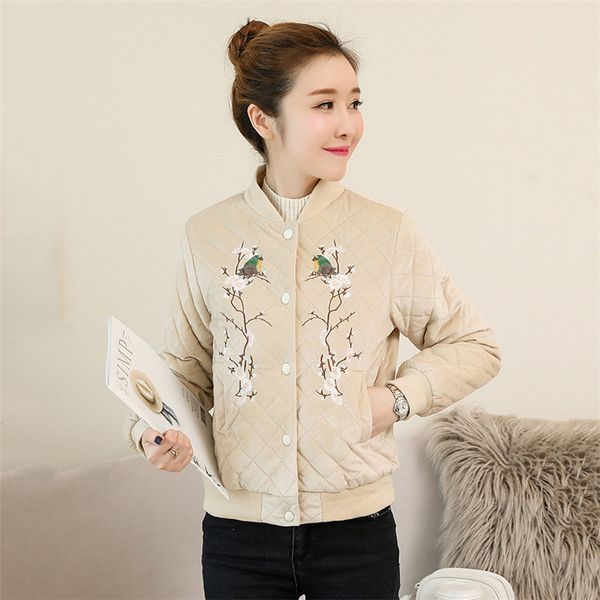 women jackets 2018 autumn winter new plus velvet coats embroidered gold velvet jacket women fashion wild short outerwear no546, Black;brown
women jackets 2018 autumn winter new plus velvet coats embroidered gold velvet jacket women fashion wild short outerwear no546, Black;brown
