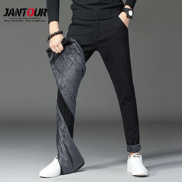 brand men's winter fleece fluff thicken warm pants men fashion business slim elastic fleece thick casual khaki trousers male new, Black
brand men's winter fleece fluff thicken warm pants men fashion business slim elastic fleece thick casual khaki trousers male new, Black