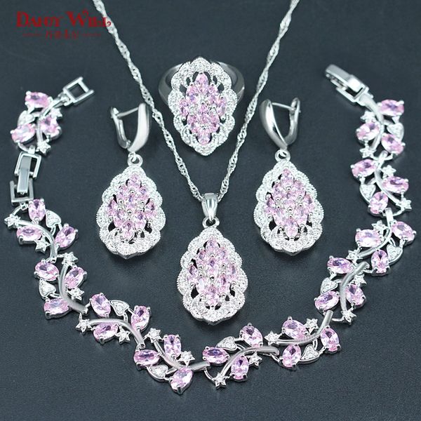 lovely pink dubai bridal jewelry sets for women 925 silver color white zircon necklace/earrings/bracelet/ring/pendants, Slivery;golden
lovely pink dubai bridal jewelry sets for women 925 silver color white zircon necklace/earrings/bracelet/ring/pendants, Slivery;golden