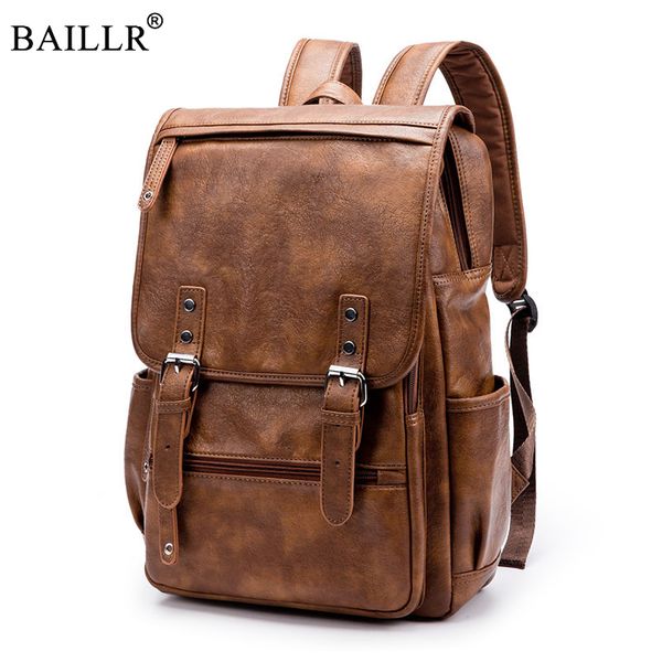 2018 New Arrival Fashion Vintage BackpacFor Men PU Leather Backpack Solid For Travel School Bag 14" Laptop Bag High Quality
2018 New Arrival Fashion Vintage BackpacFor Men PU Leather Backpack Solid For Travel School Bag 14" Laptop Bag High Quality