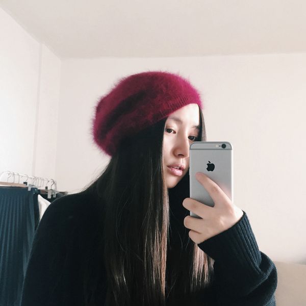 2018 new female cap winter women and men hat lovely plush mink cashmere hat winter camauro korean thick z362, Blue;gray
2018 new female cap winter women and men hat lovely plush mink cashmere hat winter camauro korean thick z362, Blue;gray