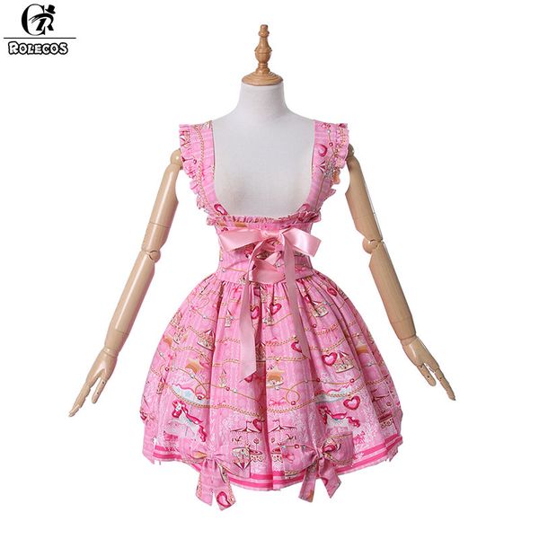 theme costume rolecos 2021 arrival women lolita dress color pink floral print chiffon sleeveless sweet suspender skirt, Black;red
theme costume rolecos 2021 arrival women lolita dress color pink floral print chiffon sleeveless sweet suspender skirt, Black;red