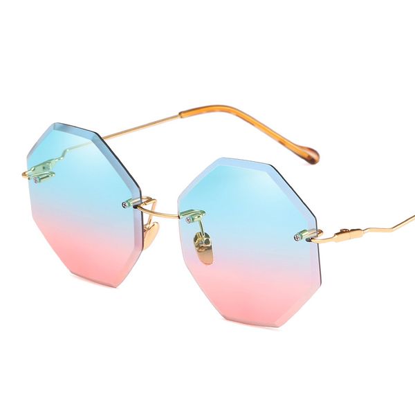 bamona new arrivals women rimless sunglasses classic brand designer gradient sun glasses for women vintage round gafas oculos, White;black
bamona new arrivals women rimless sunglasses classic brand designer gradient sun glasses for women vintage round gafas oculos, White;black