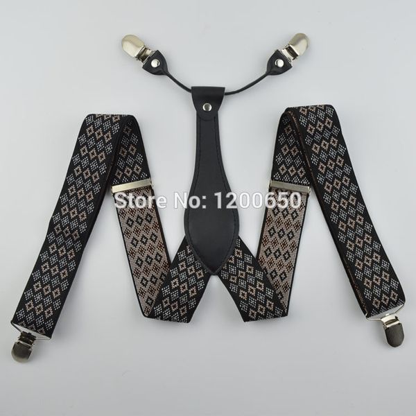mens adjustable elastic jacquard suspenders 4 clips braces fashion suspender striped for trousers gifts wedding braces 3.5 cm, Black;white
mens adjustable elastic jacquard suspenders 4 clips braces fashion suspender striped for trousers gifts wedding braces 3.5 cm, Black;white