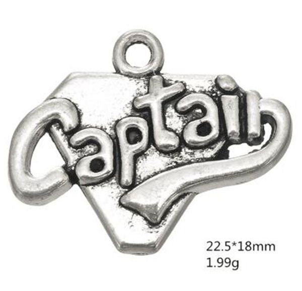 2021 metal word captain charms jewelry for making other customized jewelry, Bronze;silver
2021 metal word captain charms jewelry for making other customized jewelry, Bronze;silver