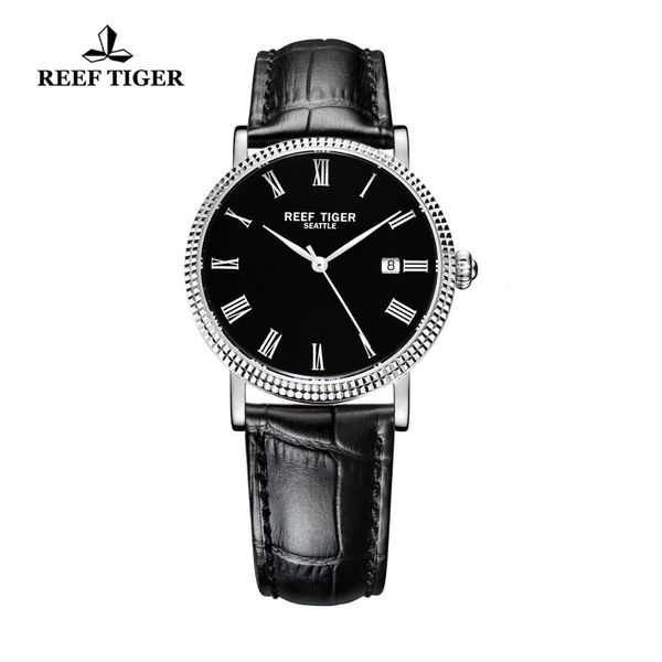 reef tiger/rt watches designer dress watches business men automatic leather strap steel watch with date rga163, Slivery;brown
reef tiger/rt watches designer dress watches business men automatic leather strap steel watch with date rga163, Slivery;brown