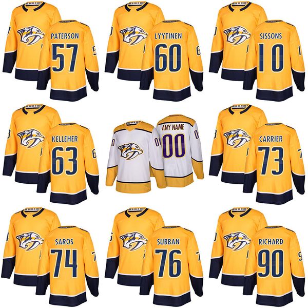 2017-2018 Season Nashville Predators Jersey 57 Jake Paterson 60 Joonas Lyytinen 61 Derek Army 63 Tyler Kelleher Custom Hockey Jerseys
2017-2018 Season Nashville Predators Jersey 57 Jake Paterson 60 Joonas Lyytinen 61 Derek Army 63 Tyler Kelleher Custom Hockey Jerseys