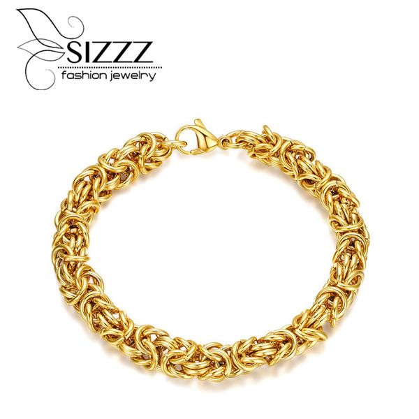 sizzz electroplated gold handmade stainless steel interlocking bracelet&bangles for men, Golden;silver
sizzz electroplated gold handmade stainless steel interlocking bracelet&bangles for men, Golden;silver