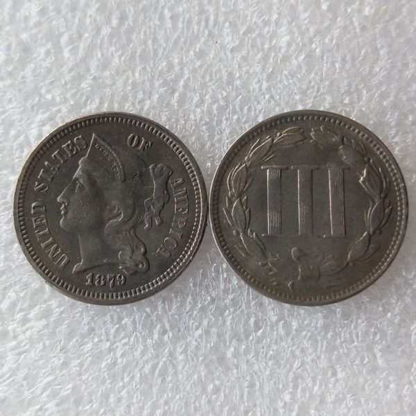 

США 1879 три цента никель монета копия монеты украшения дома аксессуары