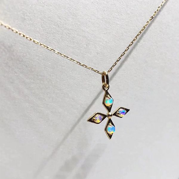 ani 18k yellow gold (au750) wedding pendant necklace natural opal certificate natural diamond women chain necklace for birthday, Silver
ani 18k yellow gold (au750) wedding pendant necklace natural opal certificate natural diamond women chain necklace for birthday, Silver