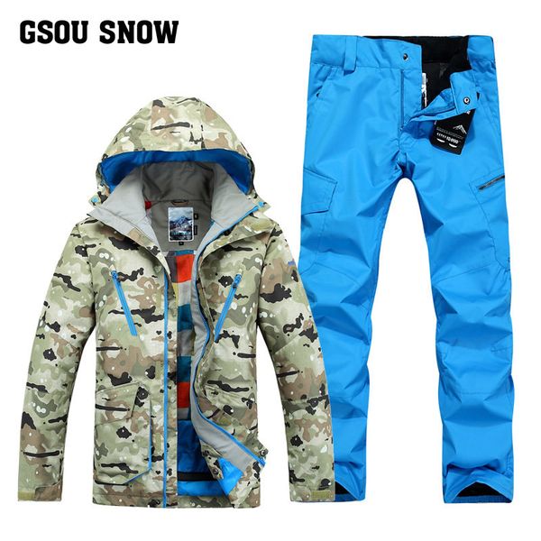 gsou snow men's camouflage skiing suit outdoors winter warm windproof waterproof ski jacket+ski pants for men size s-xl
gsou snow men's camouflage skiing suit outdoors winter warm windproof waterproof ski jacket+ski pants for men size s-xl