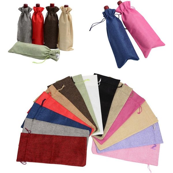 burlap wine bottle cover champagne red wine drawstring bags packaging gift for party wedding favor pouch bags 35*15cm 600pcs/lot t2i296
burlap wine bottle cover champagne red wine drawstring bags packaging gift for party wedding favor pouch bags 35*15cm 600pcs/lot t2i296