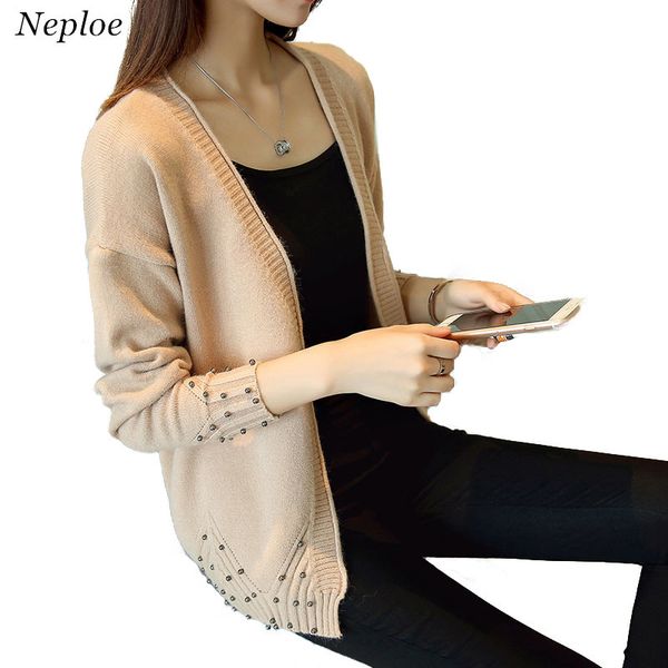 neploe autumn women cardigan 2018 new korean loose sweater women bead cardigan coat short v neck wild knitted jacket 65927, White;black
neploe autumn women cardigan 2018 new korean loose sweater women bead cardigan coat short v neck wild knitted jacket 65927, White;black