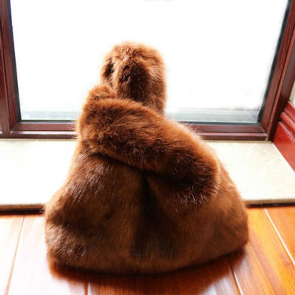 2018 autumn and winter faux mink fur bag