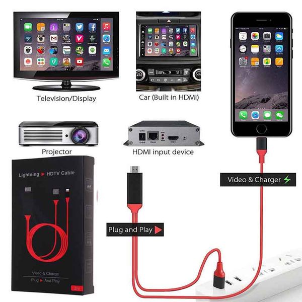 Top 3C Factory 8 Pin Screen to HDMI AV TV HD 1080P Adapter Cable for iPhone X 6 7 8 Plus NEW!
Top 3C Factory 8 Pin Screen to HDMI AV TV HD 1080P Adapter Cable for iPhone X 6 7 8 Plus NEW!