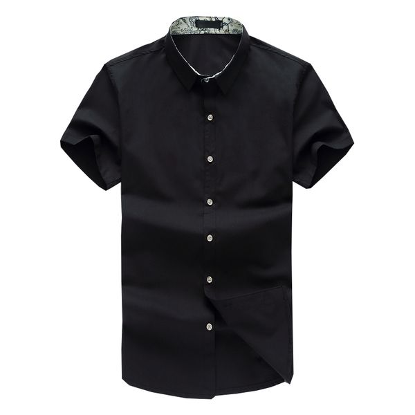 plus size 8xl men casual shirt fashion solid short sleeve shirts cotton mens clothing, White;black
plus size 8xl men casual shirt fashion solid short sleeve shirts cotton mens clothing, White;black
