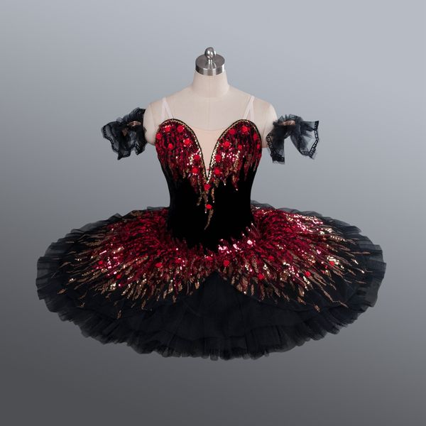 red black professional ballet tutu for girls black swan lake ballet costumes red ballet tutu, Black;red
red black professional ballet tutu for girls black swan lake ballet costumes red ballet tutu, Black;red